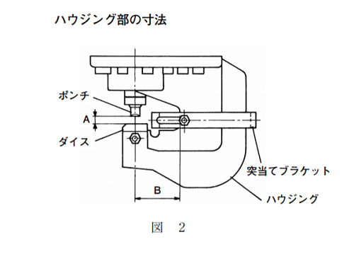 HiKOKI　パンチャ　CP 14　ハウジング部の寸法